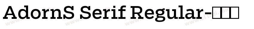 AdornS Serif Regular字体转换